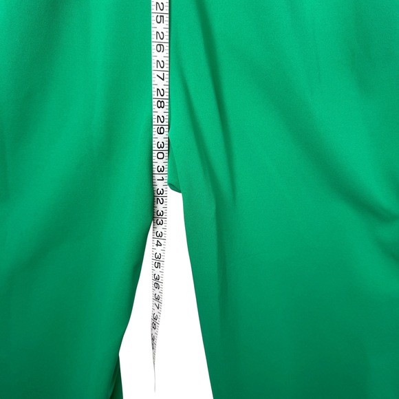 Tommy Hilfiger Green Jumpsuit Women's Ruffle Sleeve V Neck Belted Size 12 - Picture 16 of 16